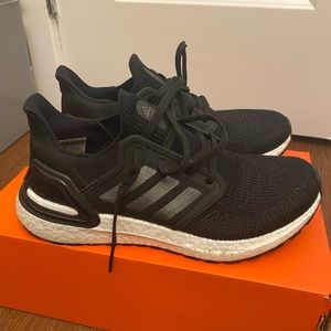Adidas Ultraboost 20 Womens Running Shoes - Black & White